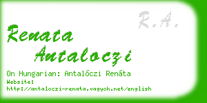 renata antaloczi business card